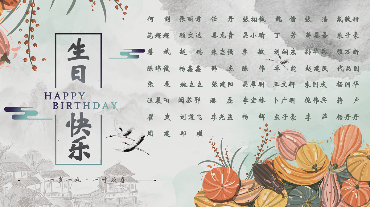 【生日祝?！抗ё?0月生日的員工生日快樂！
